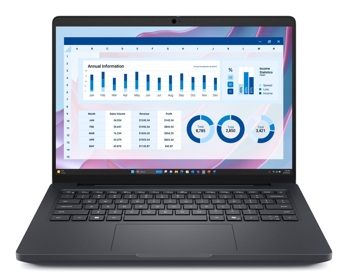 DELL Pro Max 14 MC14255 Copilot+ PC AMD Ryzen AI 7 PRO 350 Mobiler Arbeitsplatz 35,6 cm (14") Full HD+ 32 GB LPDDR5x-SDRAM 1 TB SSD Wi-Fi 7 (802.11be) Windows 11 Pro Deutsch Schwarz