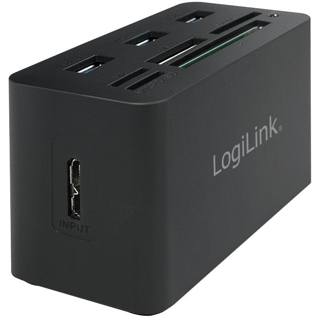 LogiLink CR0042 USB 3.0 HUB 3-Port 3x USB 3.0| All-in-One Kartenleser