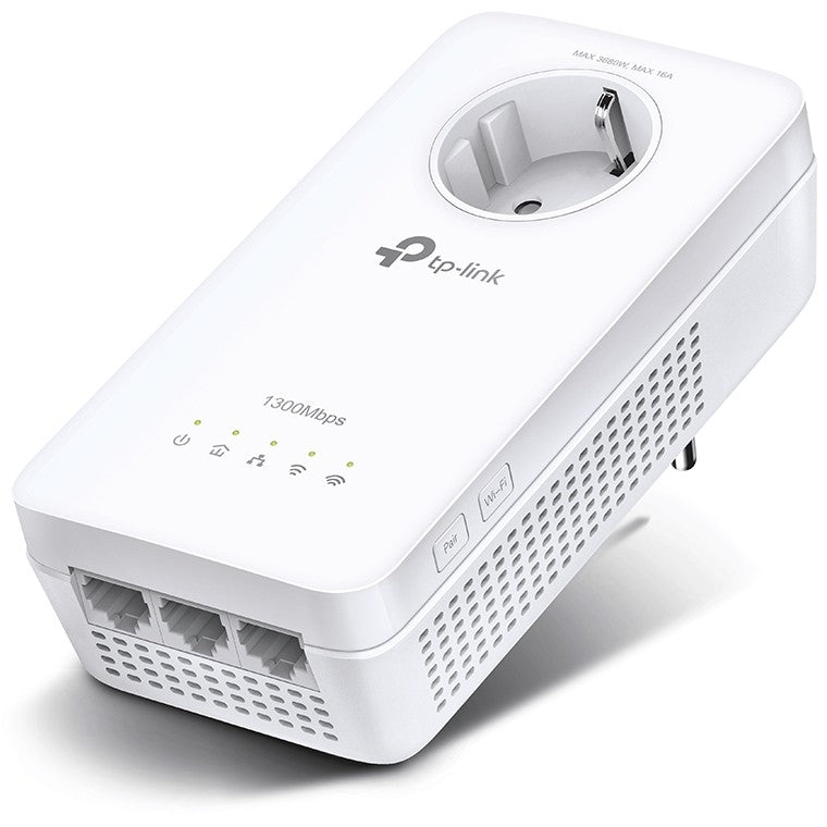 INTD TP-LINK Powerline WPA8631P AV1300-AC1200-Gigabit-WLAN-Powerline mit Steckdose