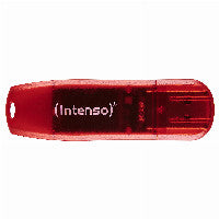 Intenso Rainbow Line USB-Stick 128 GB USB Typ-A 2.0 Rot, Transparent