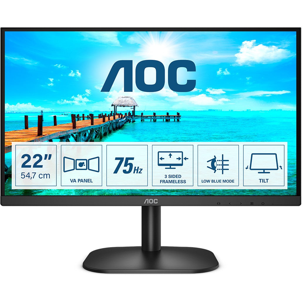 AOC 54.6cm (21.5") 22B2H 16:09 HDMI black