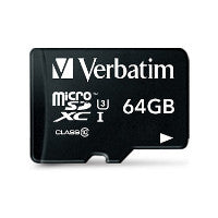 Verbatim CARD 64GB Verbatim Pro MicroXC 90MB/s +Adapter – Ansicht 2