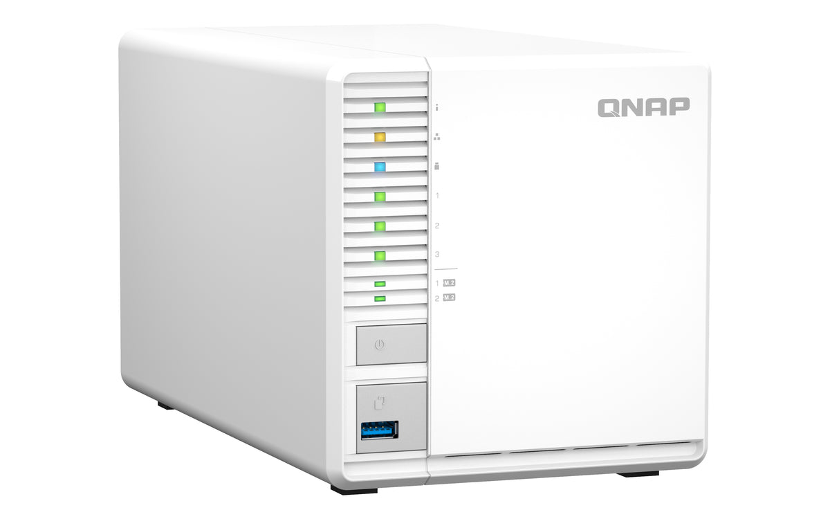 QNAP TS-364 NAS Tower Intel® Celeron® N5095 8 GB DDR4 0 TB QNAP Turbo System Weiß