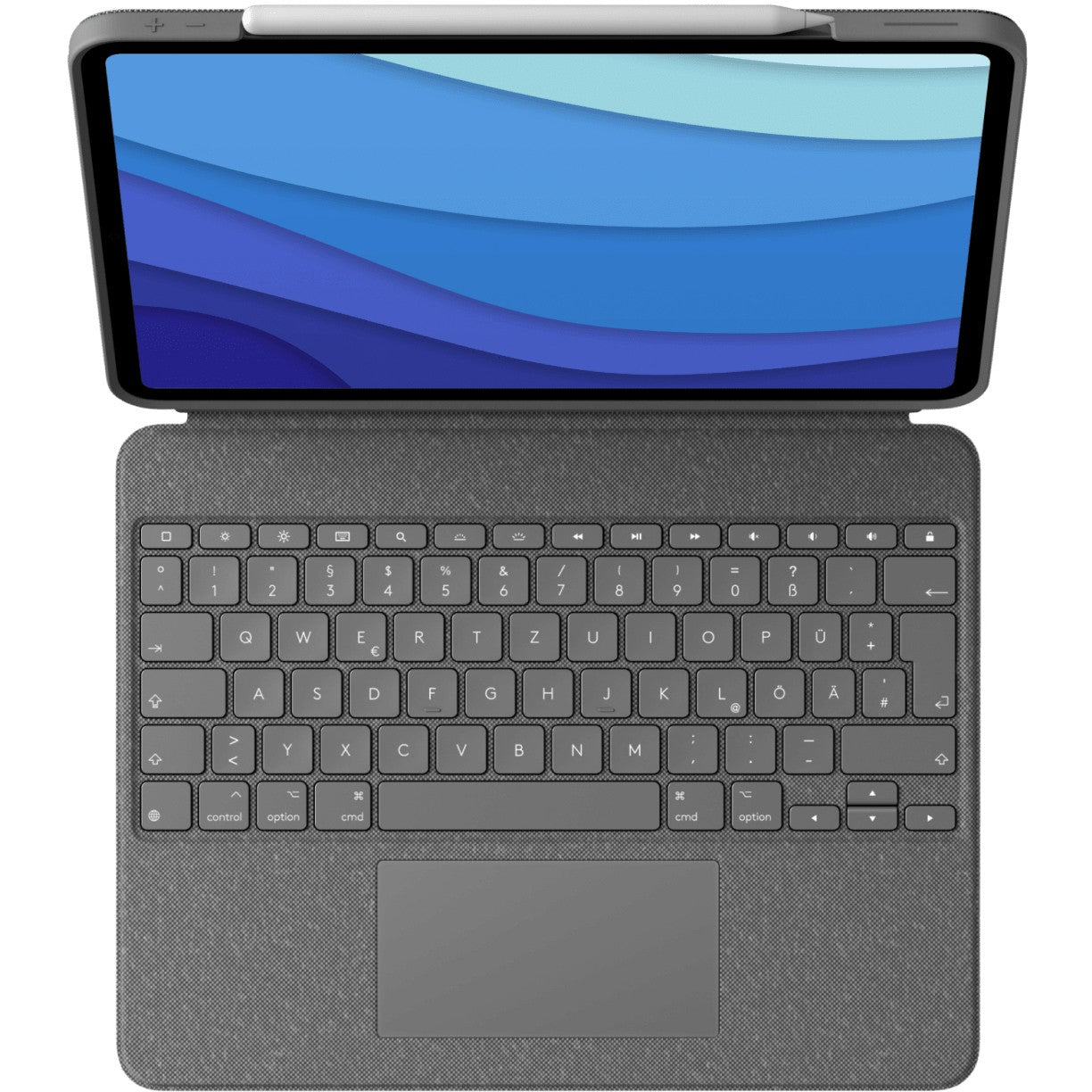 Logitech Combo Touch Tastatur Trackpad Apple iPad 12.9" (5. Gen.) Gray
