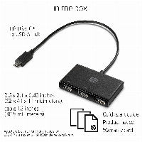 HP D HP USB-C HUB 3Port HP SuperSpeed USB3.0 passiv Black – Ansicht 2