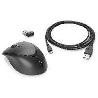 HP HP Wireless Premium Mouse - Beidhändig - Laser - RF Wireless - 1200 DPI - Schwarz – Ansicht 2