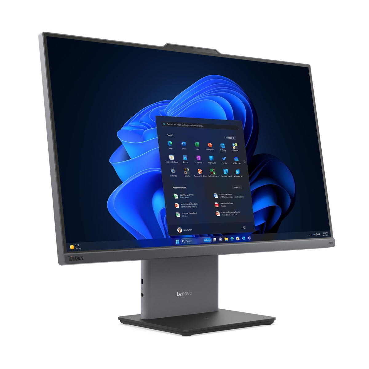 Lenovo ThinkCentre neo 50a 24 Gen 6 LNL Intel Core Ultra 5 226V 60,5 cm (23.8") 1920 x 1080 Pixel All-in-One-PC 16 GB 512 GB SSD Windows 11 Pro Wi-Fi 6 (802.11ax) Grau