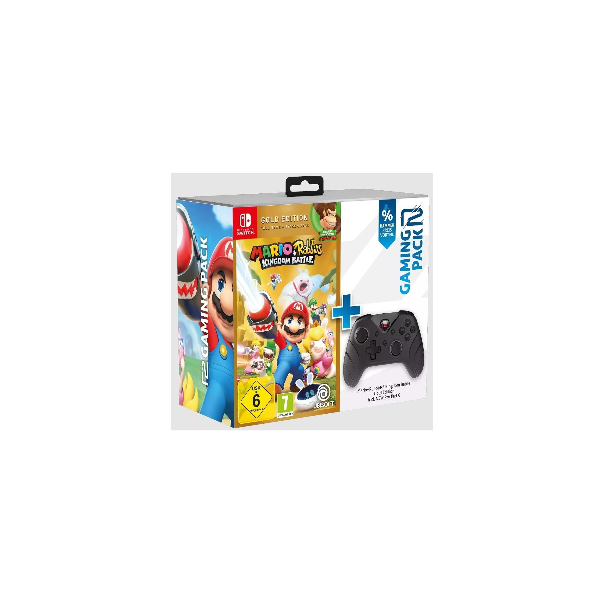 Mario&Rabbids Gold Ed,r2g Wirless Pro Pad X