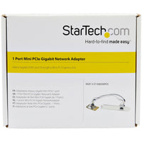 StarTech.com Mini PCI Express Gigabit Ethernet Netzwerkkarte - mini PCIe NIC Lan Adapter Karte