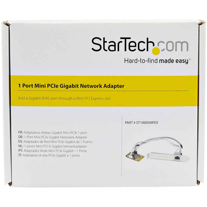 StarTech.com Mini PCI Express Gigabit Ethernet Netzwerkkarte - mini PCIe NIC Lan Adapter Karte