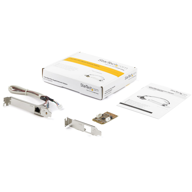 StarTech.com Mini PCI Express Gigabit Ethernet Netzwerkkarte - mini PCIe NIC Lan Adapter Karte