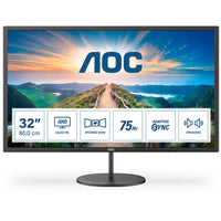 81.3cm/32'' (2560x1440) AOC Q32V4 16:9 4ms IPS HDMI DisplayPort VESA Speaker QHD Black