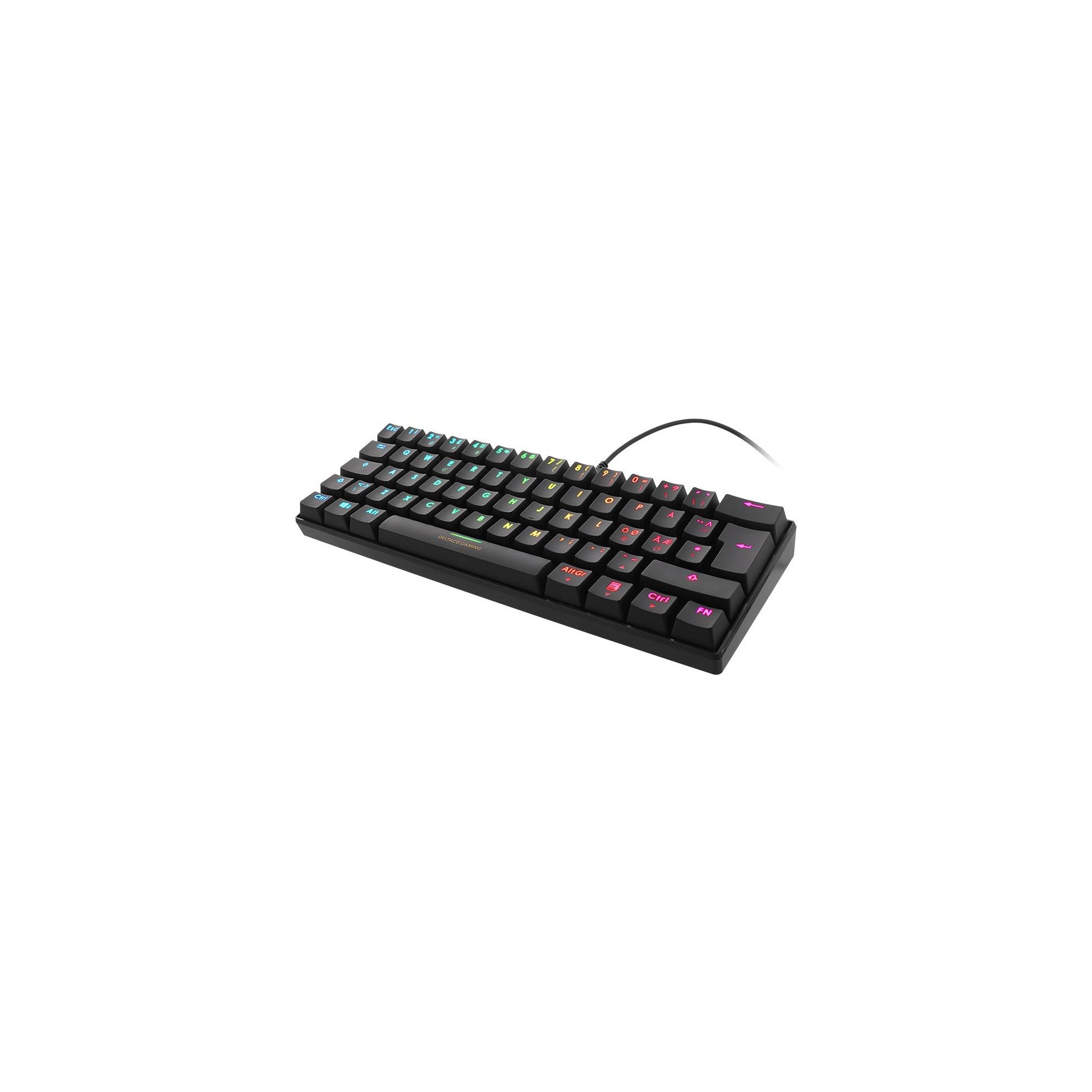 Deltaco TKL Gaming Keyboard mech RGB, black