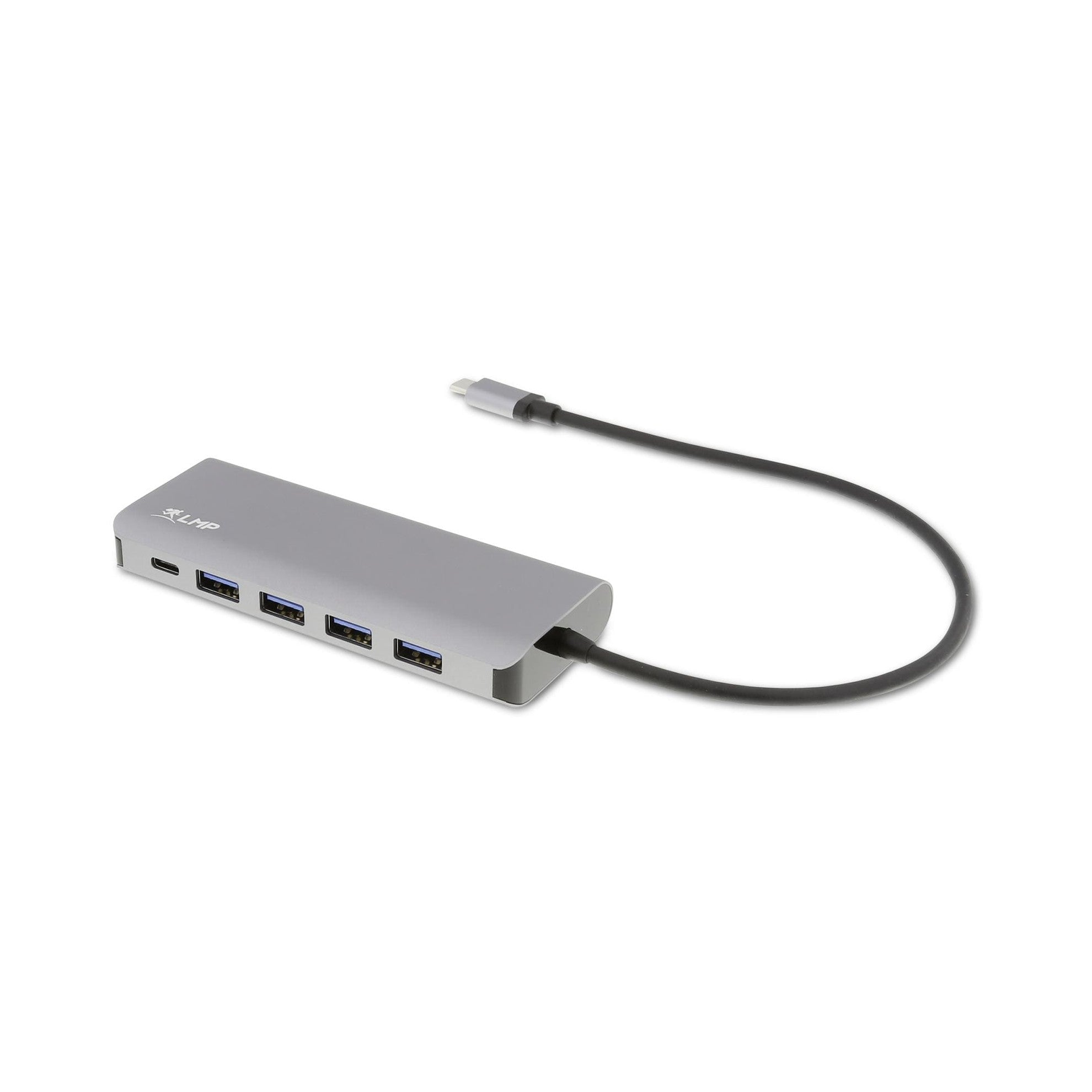 LMP USB-C Hub, 4xUSB-A, 3xUSB-C, Space Grau