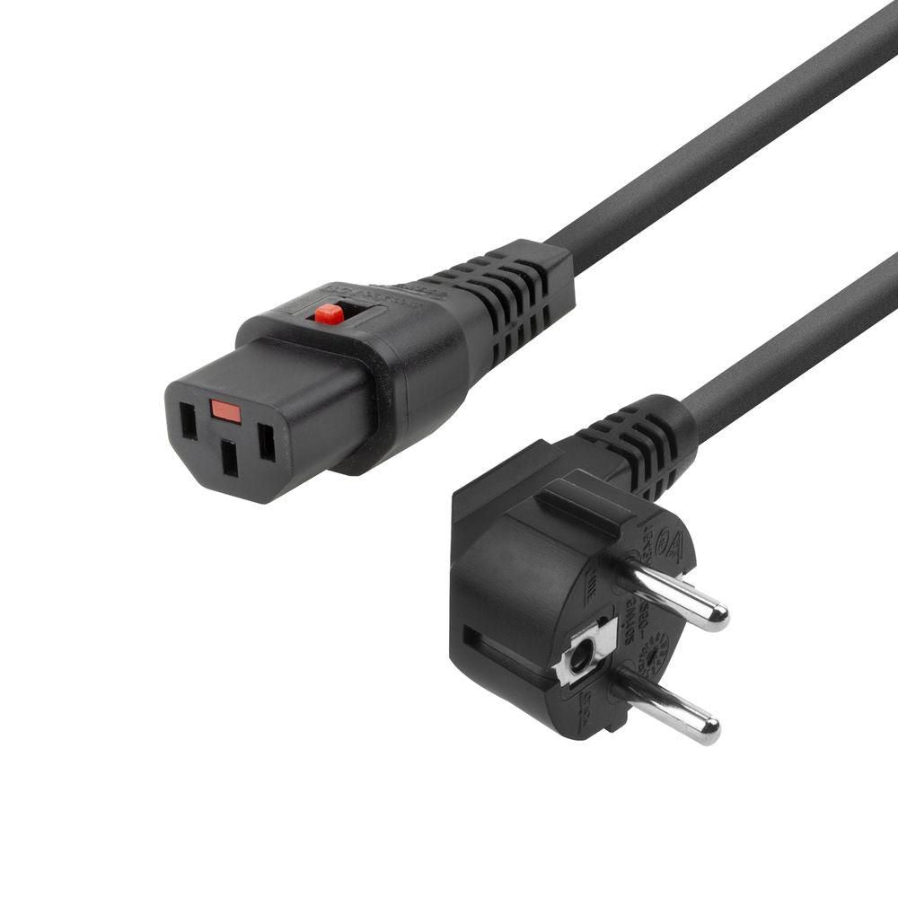Microconnect MC-SCHC13-1 Stromkabel Schwarz 1 m Netzstecker Typ E+F C13-Koppler