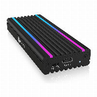 ICY BOX IB-1824ML-C31 Externes USB-C 3.2 Gehäuse für M.2 NVMe SSD mit LED-Beleuchtung – Ansicht 3