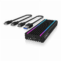 ICY BOX IB-1824ML-C31 Externes USB-C 3.2 Gehäuse für M.2 NVMe SSD mit LED-Beleuchtung – Ansicht 5