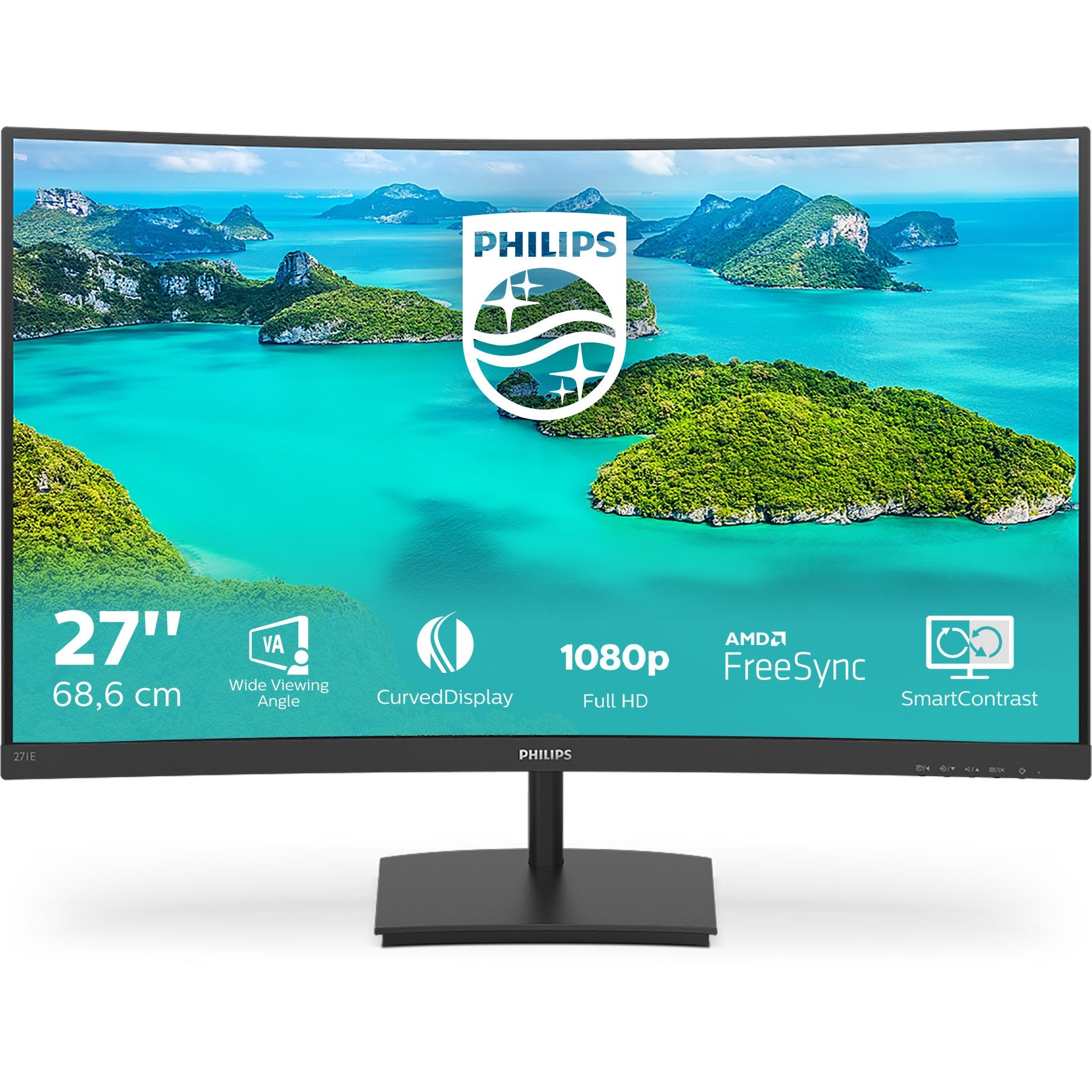 Philips 68.5cm (27.0") 271E1SCA 16:09 HDMI VA