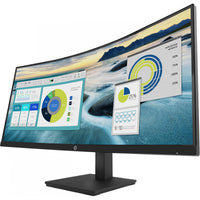 86.36cm/34'' (3440x1440) HP P34hc G4 Curved 21:9 5ms 60Hz HDMI DisplayPort USB-C VESA Speaker WQHD Black