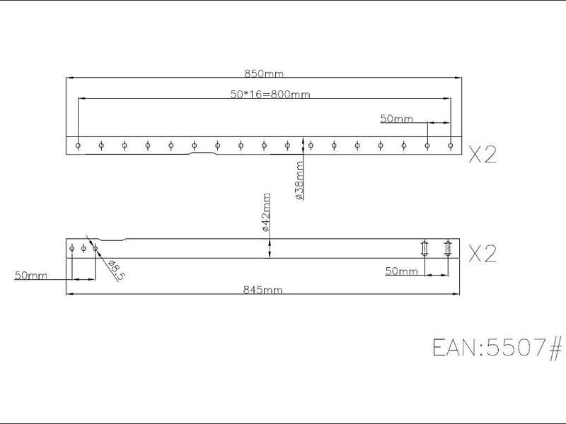 Multibrackets 5507 Zubehör für Monitorhalterung