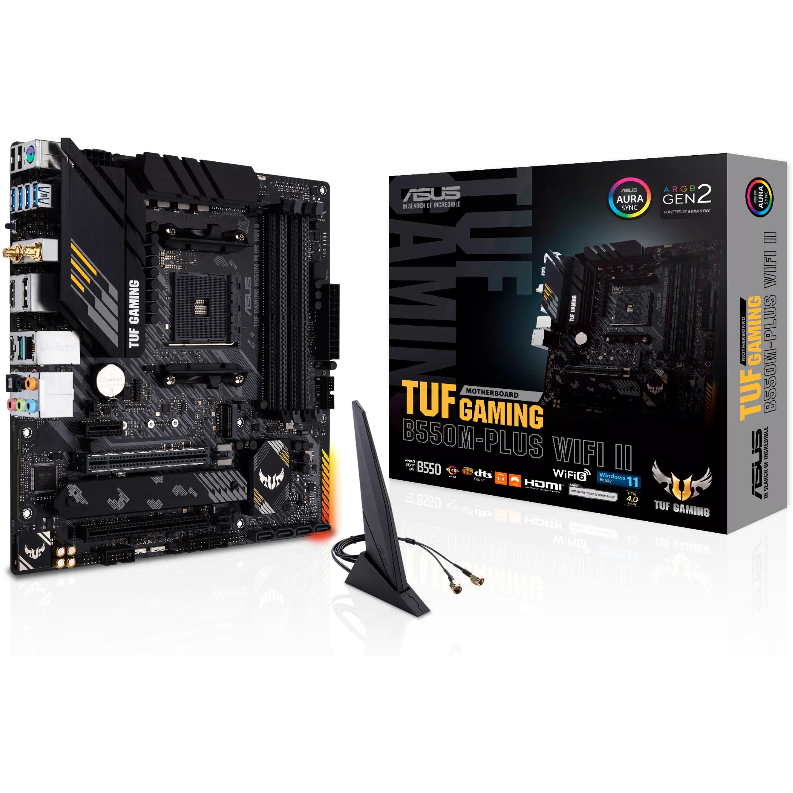 MB ASUS TUF GAMING B550M-PLUS (WI-FI II) (AMD.AM4.DDR4.ATX)