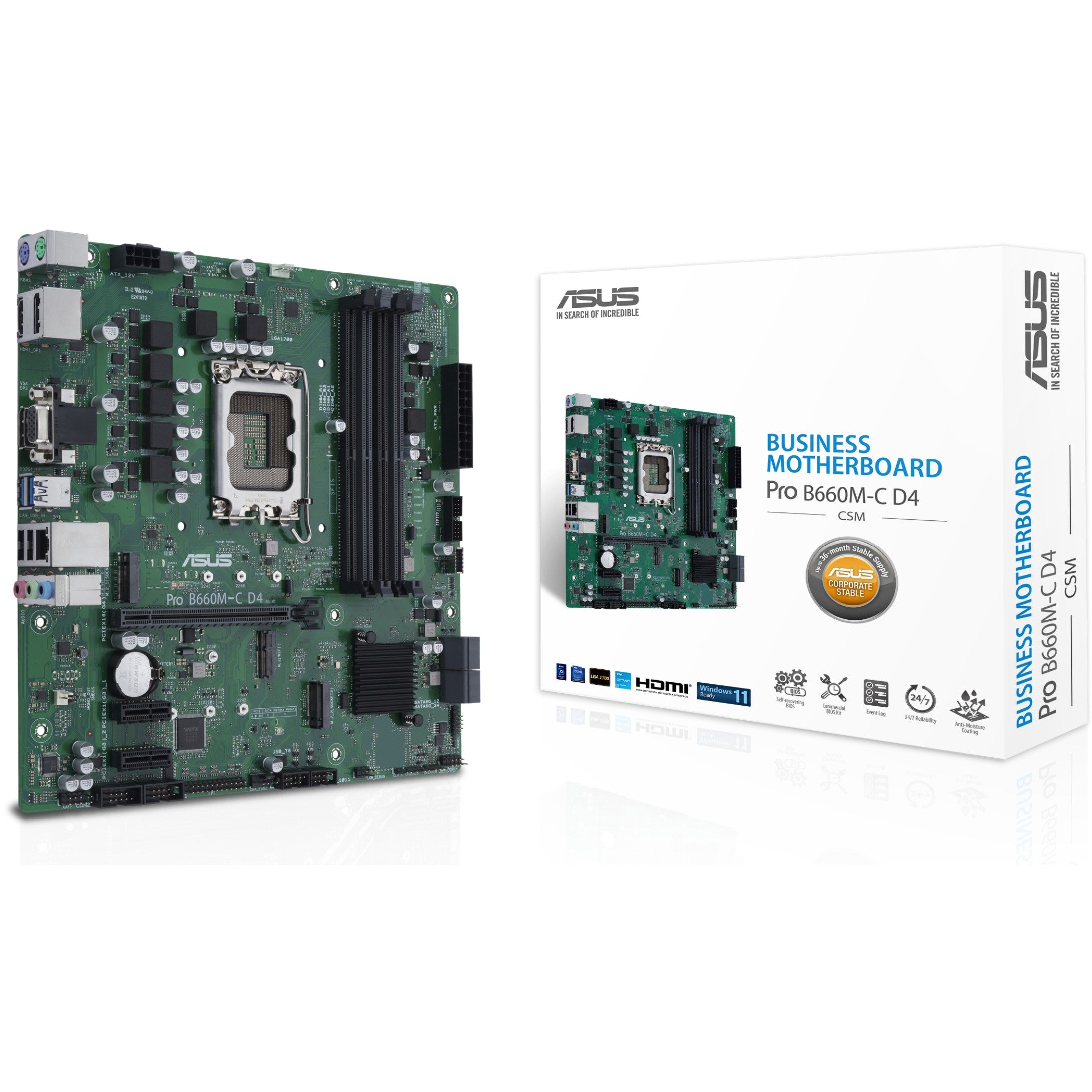 1700 ASUS PRO B660M-C-CSM DDR4