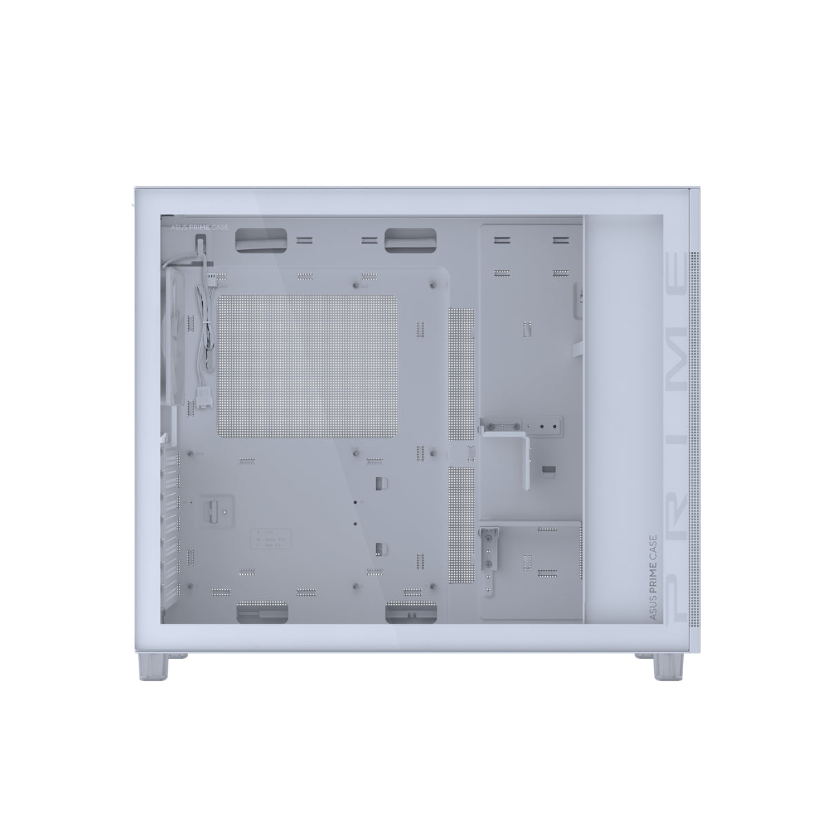 ASUS PRIME AP303 TG White Midi Tower Weiß