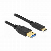 DeLOCK USB-Kabel - USB Typ A (M) bis USB-C (M) 2M Black