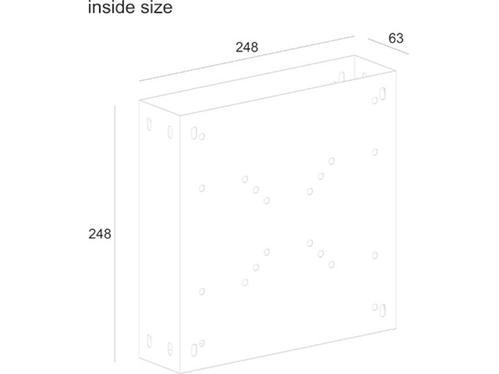 Multibrackets 5514 PC-Halterung Monitor-Stativ CPU-Halterung Schwarz