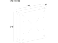 Multibrackets 5514 PC-Halterung Monitor-Stativ CPU-Halterung Schwarz