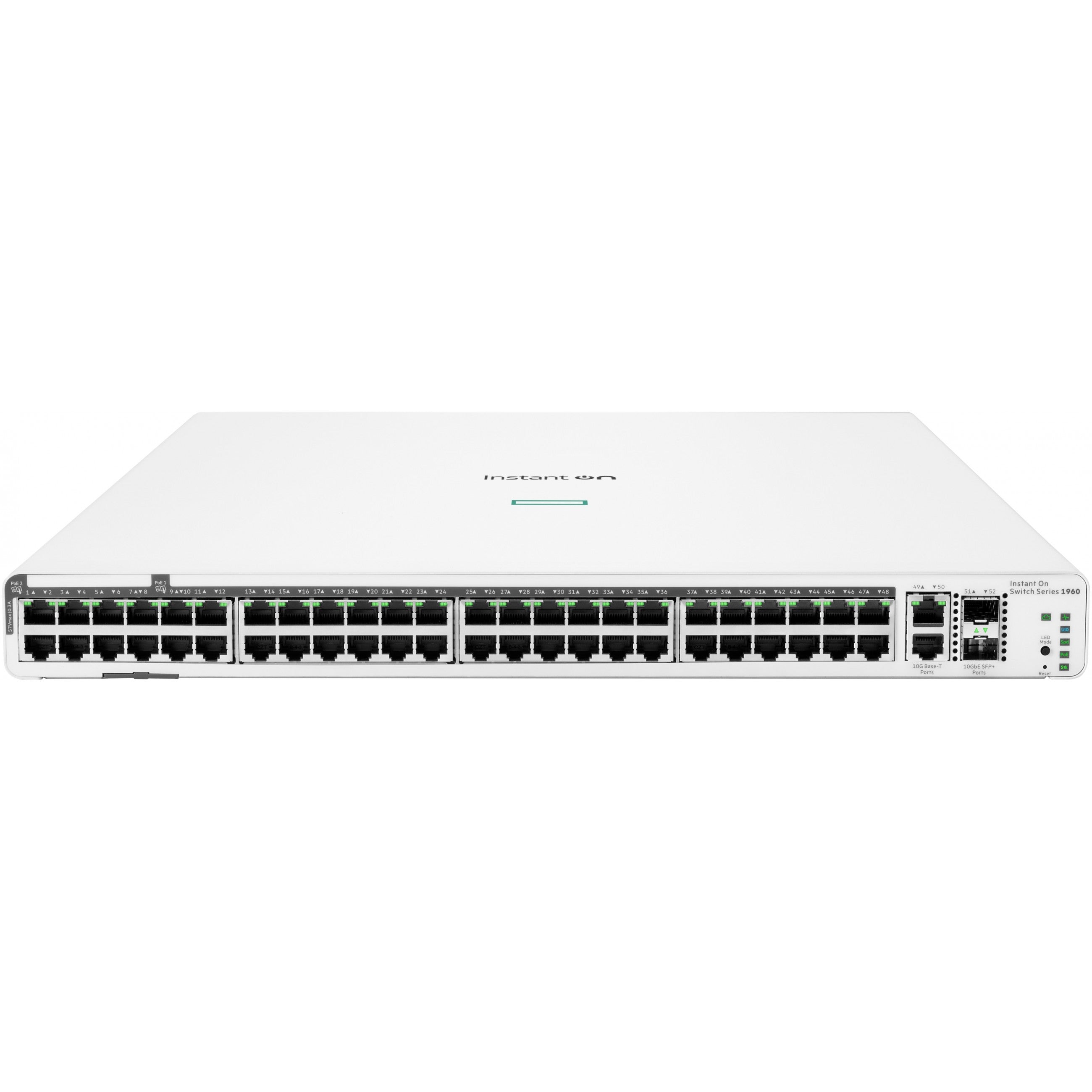 48+4P HP Enterprise Aruba Instant On 1960 RM M 48G 2SFP+ 2XGT PoE (600W) Switch