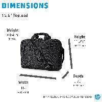 HP HP Prelude Pro Recycle Top Load bis 39,6cm 15.6" Notebooktasche – Ansicht 3