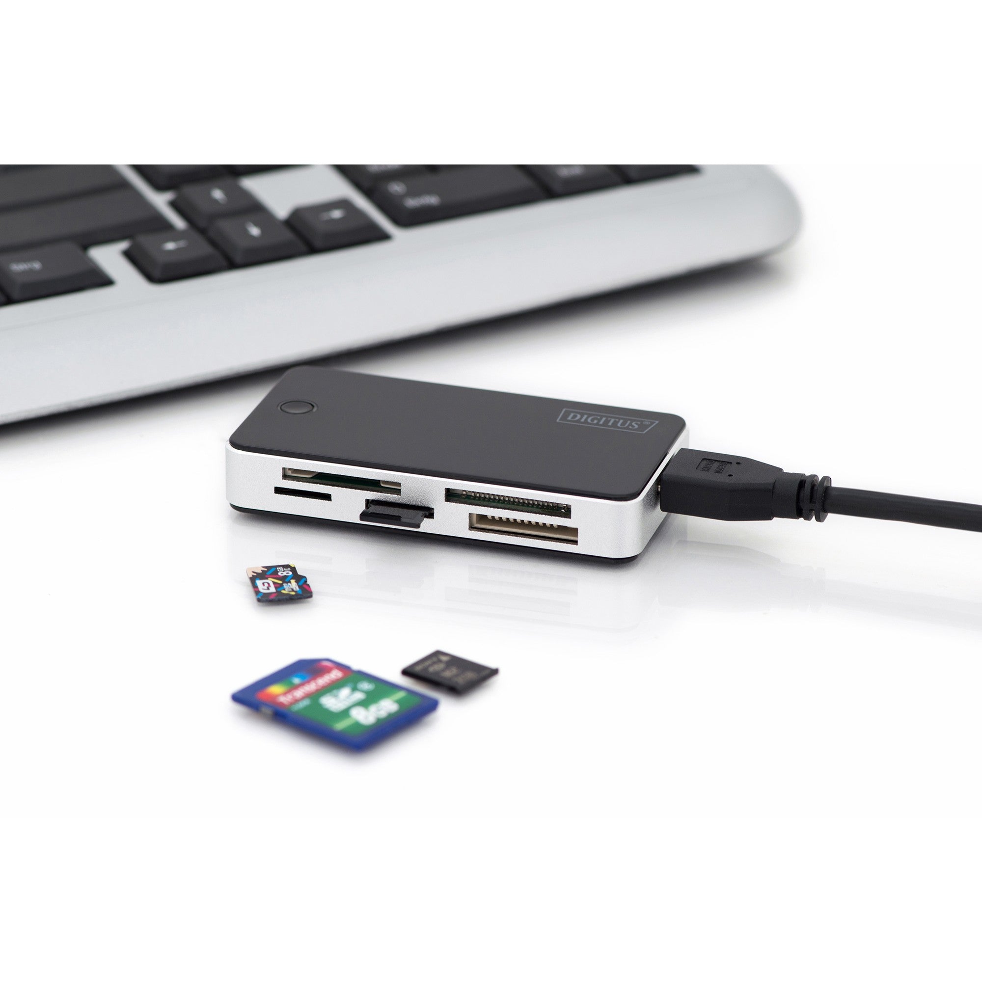 DIGITUS Card Reader USB3.0. extern. schwarz-silber