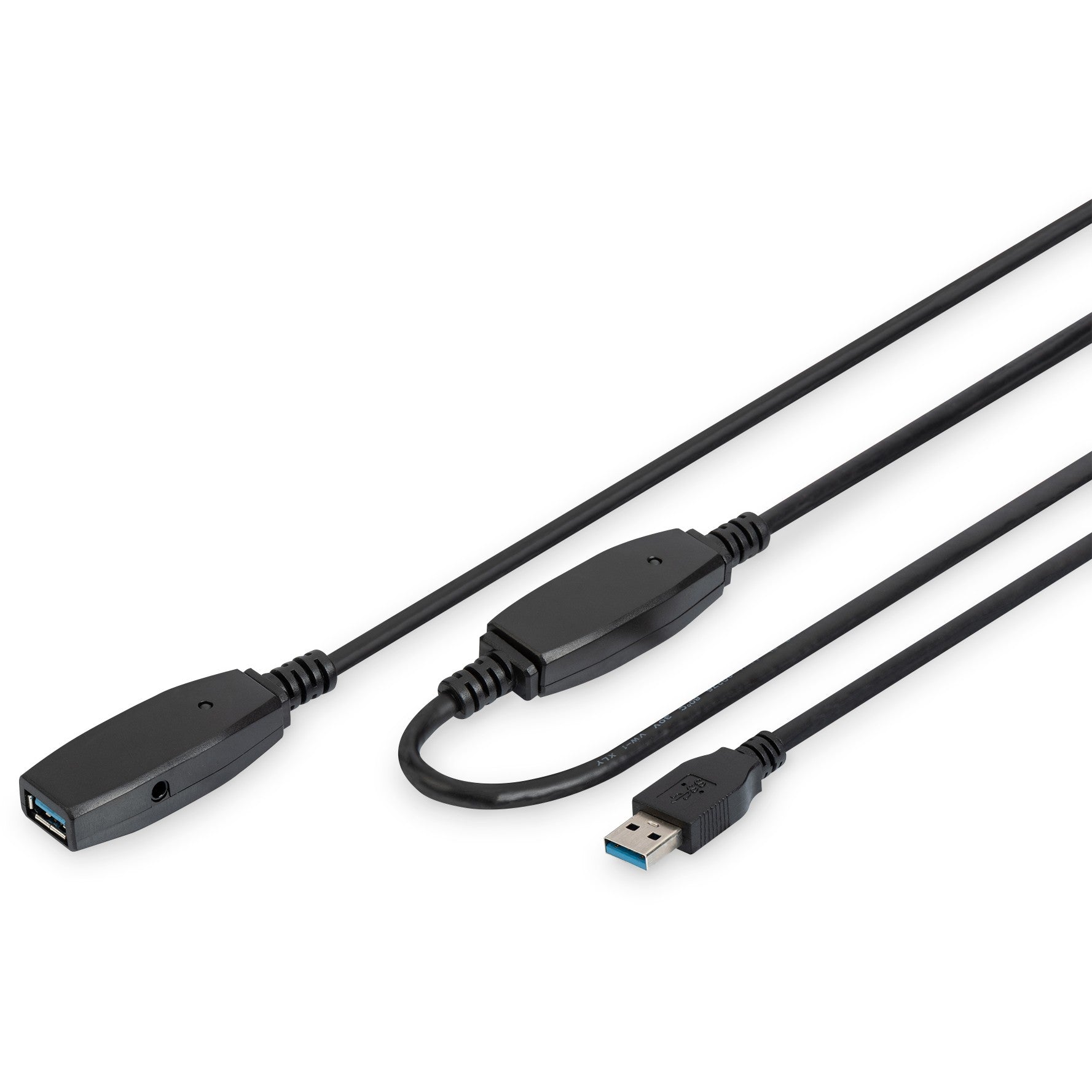 DIGITUS USB 3.0 Aktives Verlängerungskabel 15m. sw