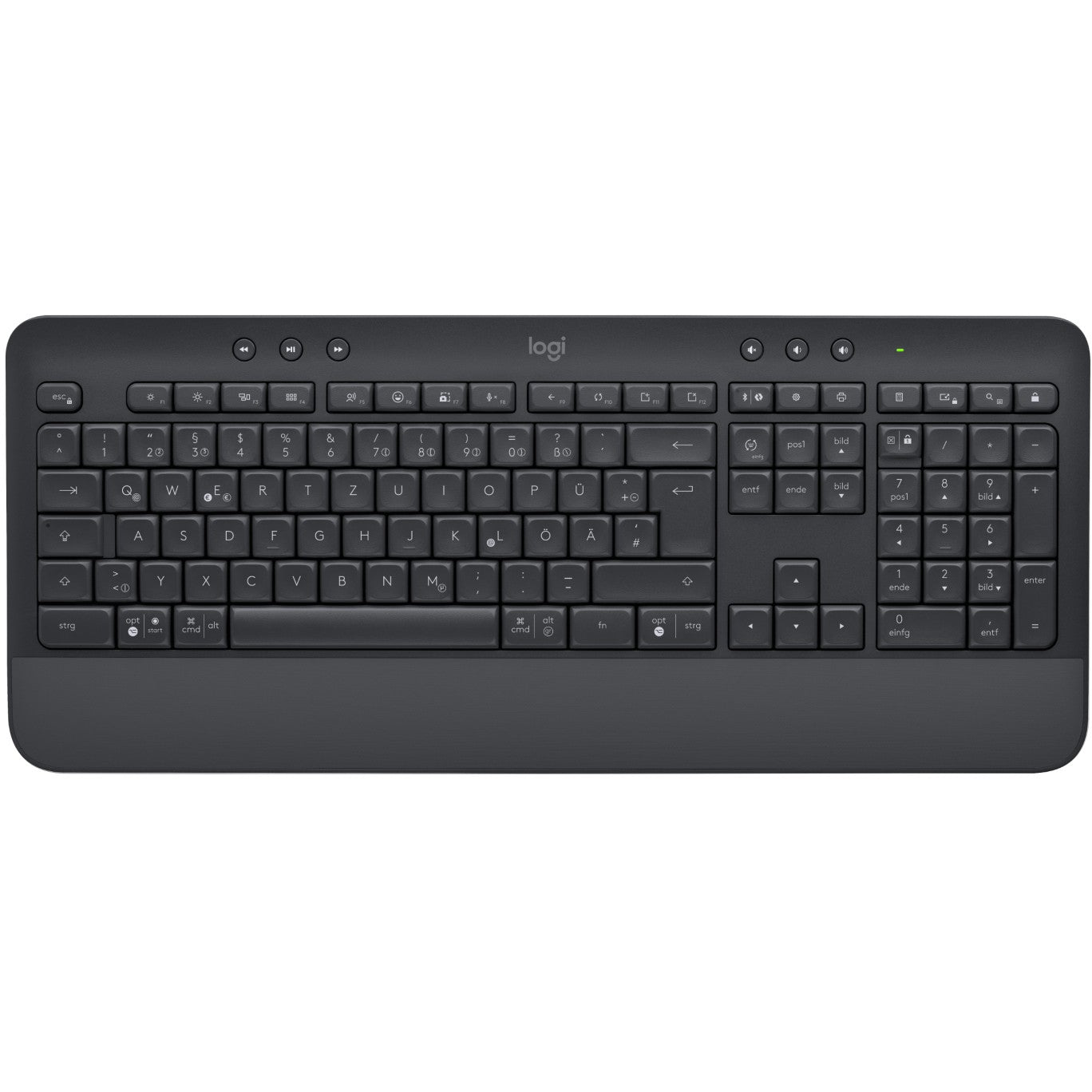 Logitech MK650 Advanced - Tastatur-und-Maus-Set - kabellos - 2.4 GHz - Graphite QWERTZ DE