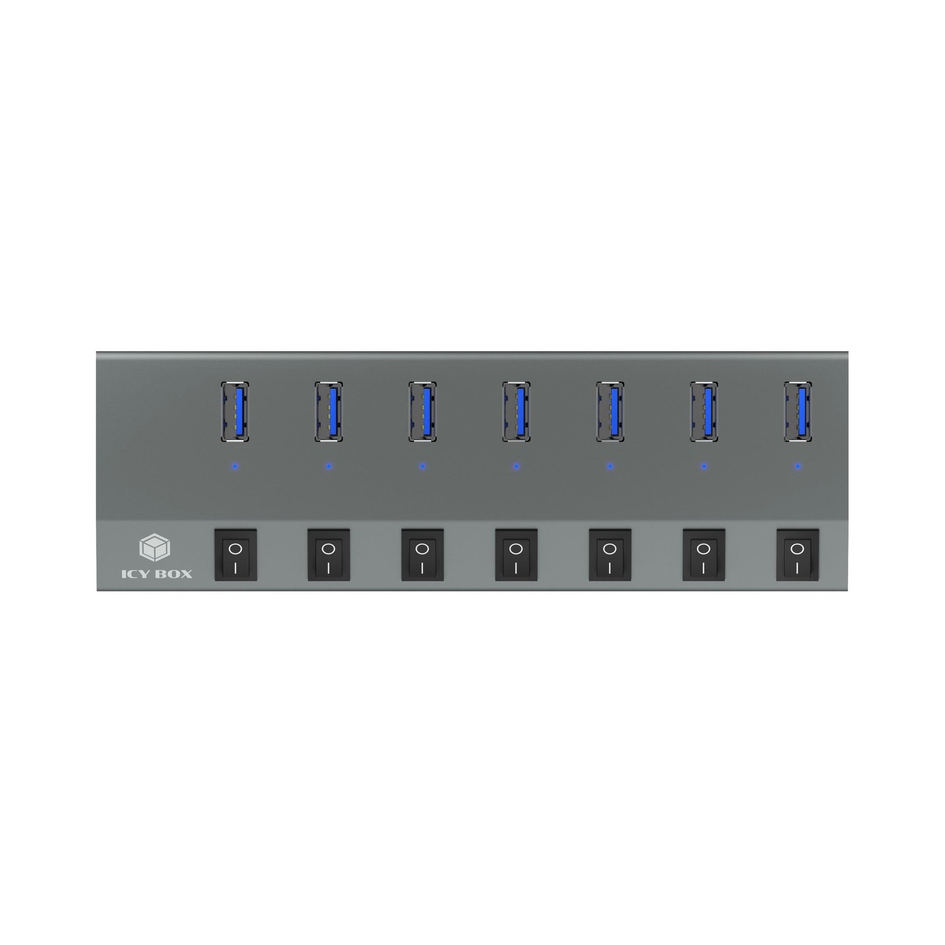 ICY BOX IB-HUB1701-C3,silber,7x USB3.0 Hub