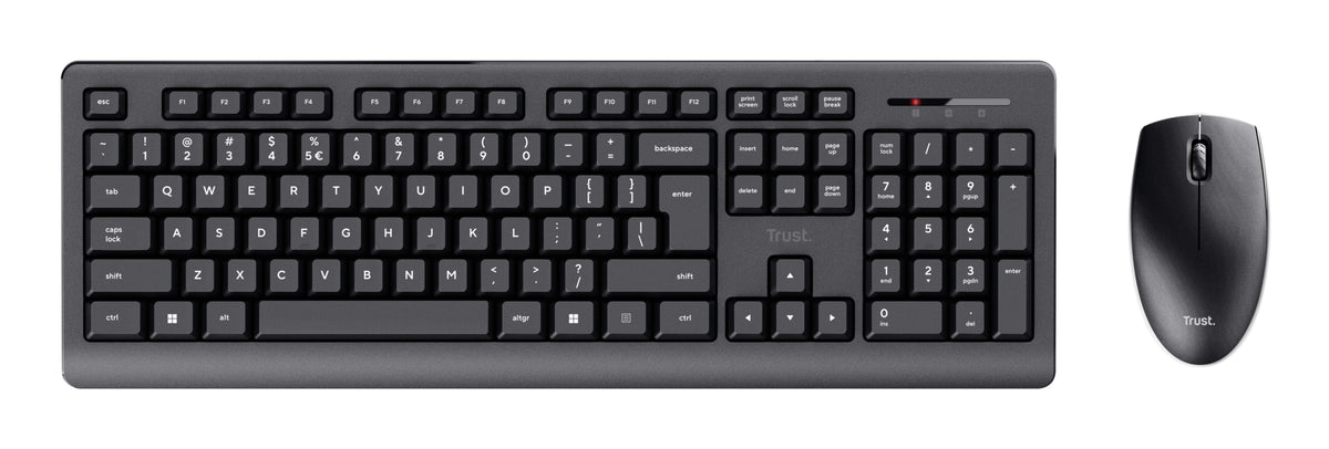 Trust Primo Clavier Souris inclus Bureau Sans fil RF QWERTZ Allemand Noir