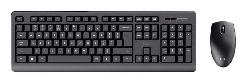 Trust Primo Tastatur Maus enthalten Büro RF Wireless QWERTZ Deutsch Schwarz