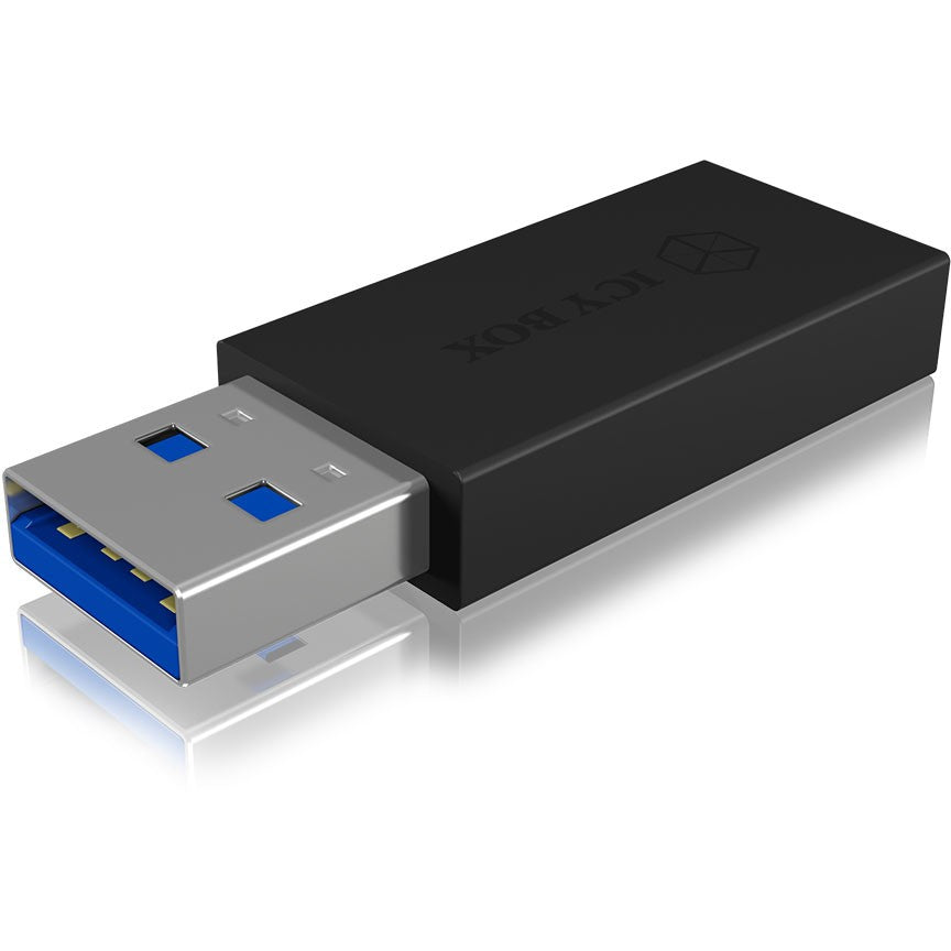 Adapter ICY BOX USB-A > USB-C Black (M)