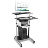Techly ICA-TB TPM-3 Stehschreibtisch Schwarz, Silber