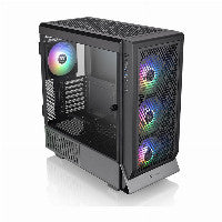 Thermaltake Ceres 500 ATX Mid Tower Black with Tempered Glass Side Panel and USB 3.2 Gen 2 Type-C, USB 3.2 Gen 1 Type-A