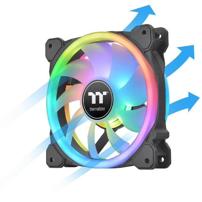 140mm Thermaltake SWAFAN 14 RGB Radi. Fan Black TT Premium Edition 3 Pack