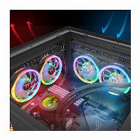 Thermaltake SWAFAN 14 140mm Black RGB 77.6 CFM 3-Pack