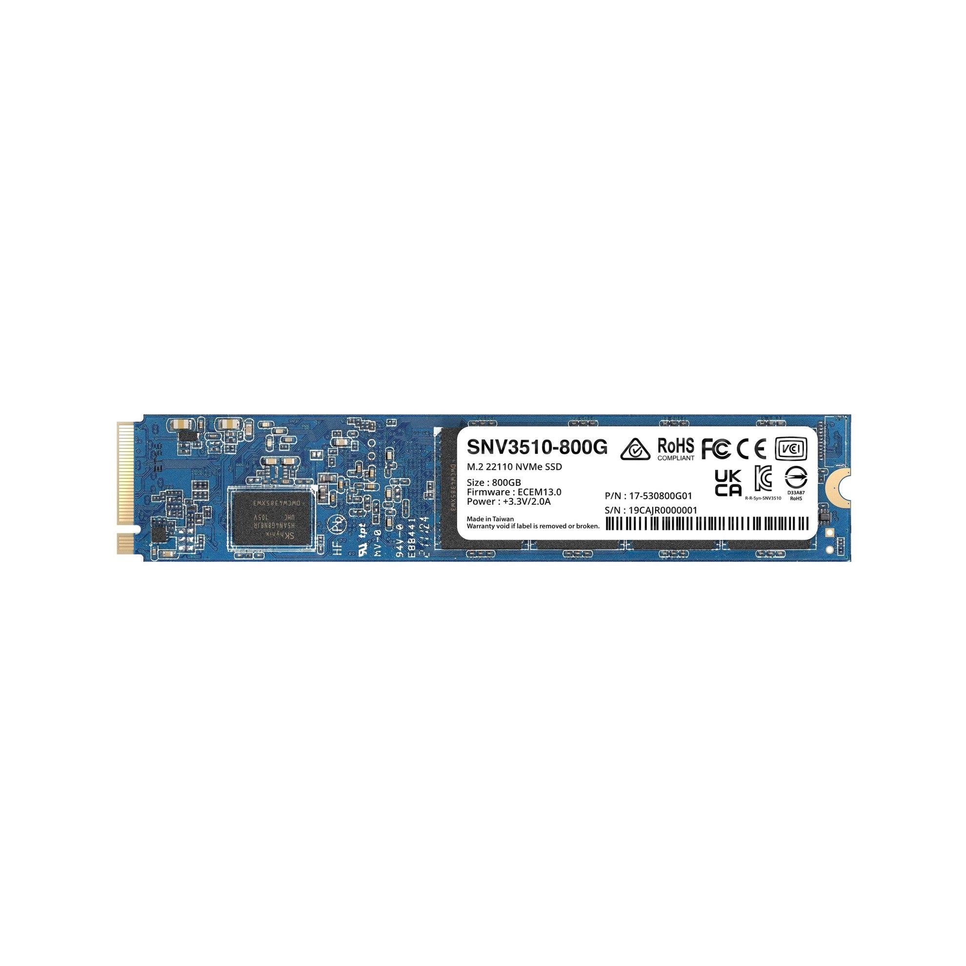 Synology SSD M.2 22110 NVMe 800GB