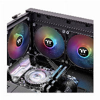 Thermaltake CT140 140mm Black Addressable RGB Sync PWM 77.37 CFM 2-Pack