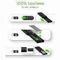 ICY BOX IB-1807MT-C31 Externes USB-C 3.2 Gehäuse für M.2 NVMe SSD mit Schreibschutz – Ansicht 2