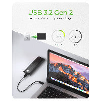 ICY BOX IB-1807MT-C31 Externes USB-C 3.2 Gehäuse für M.2 NVMe SSD mit Schreibschutz – Ansicht 4