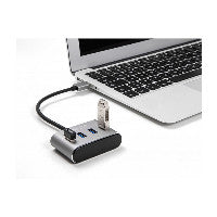 DeLOCK 4 Port USB 3.2 Gen 1 Hub mit USB Typ-A Anschluss - USB Typ-A Buchsen oben – Ansicht 2