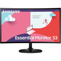 68.6cm/27'' (1920x1080) Samsung C27F364EAU Essential 16:9 4ms 75Hz HDMI VGA Full HD Black