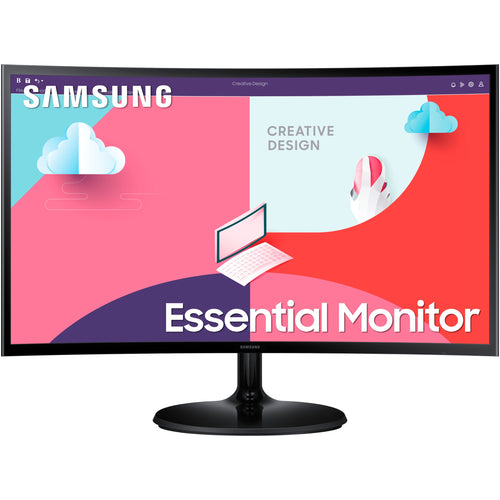 68.6cm/27'' (1920x1080) Samsung C27F364EAU Essential 16:9 4ms 75Hz HDMI VGA Full HD Black